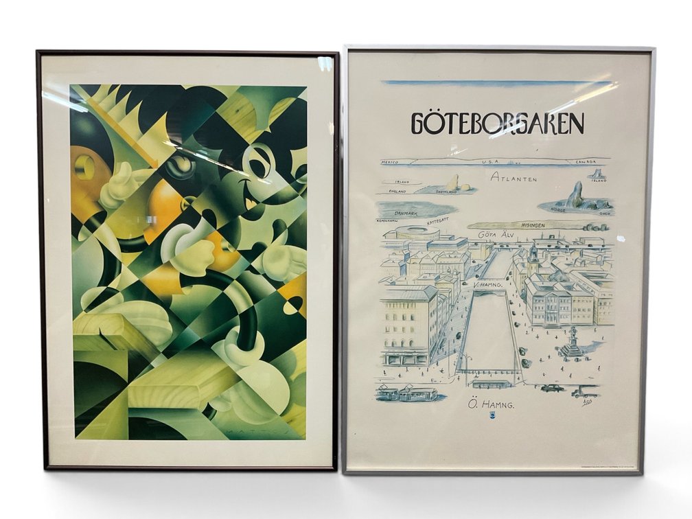 Two Framed Posters