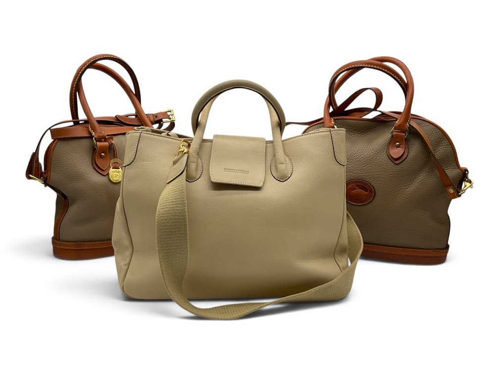 Three Dooney & Bourke Leather Handbags