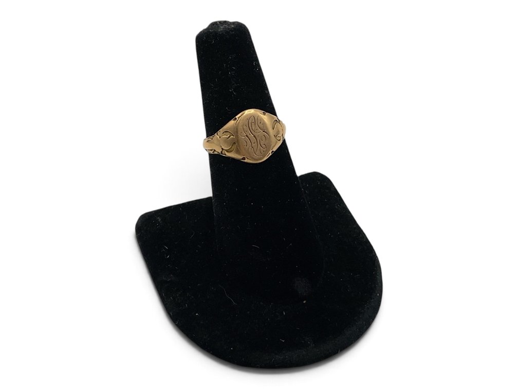 Antique 10K YG Signet Ring