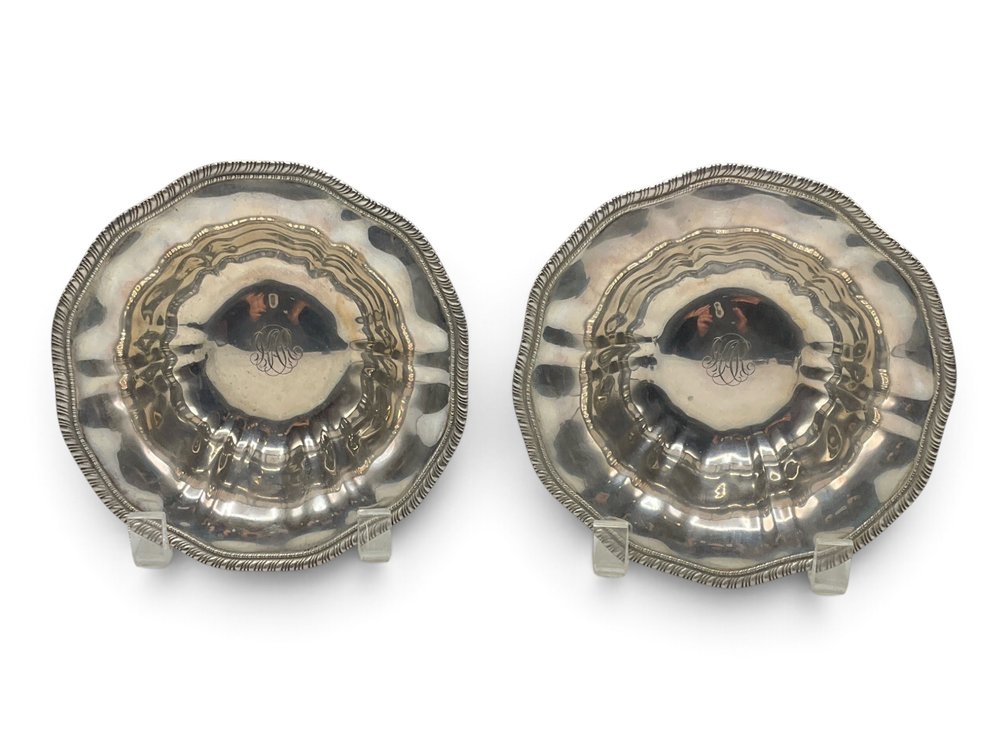 Pair Of Matching Sterling Bon Bon Dishes