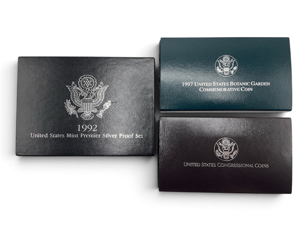 3 Silver Commemorative Proof Sets