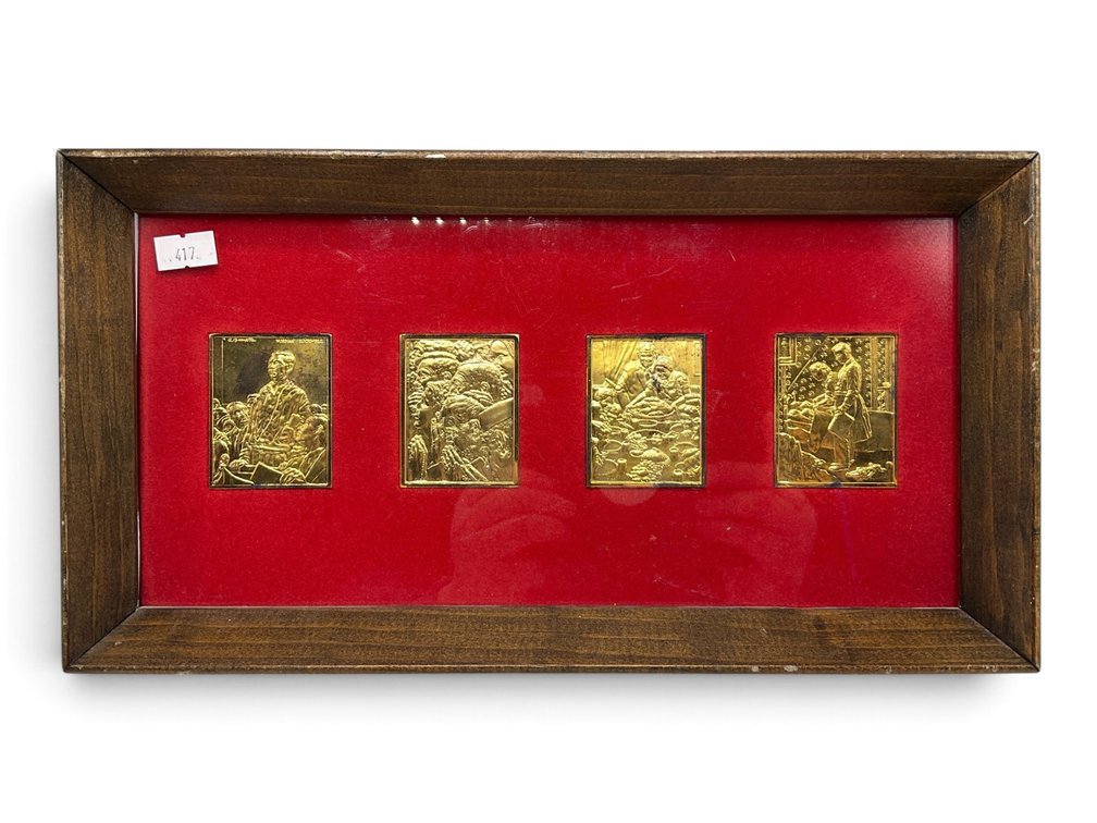 Norman Rockwell Silver Ingot Set