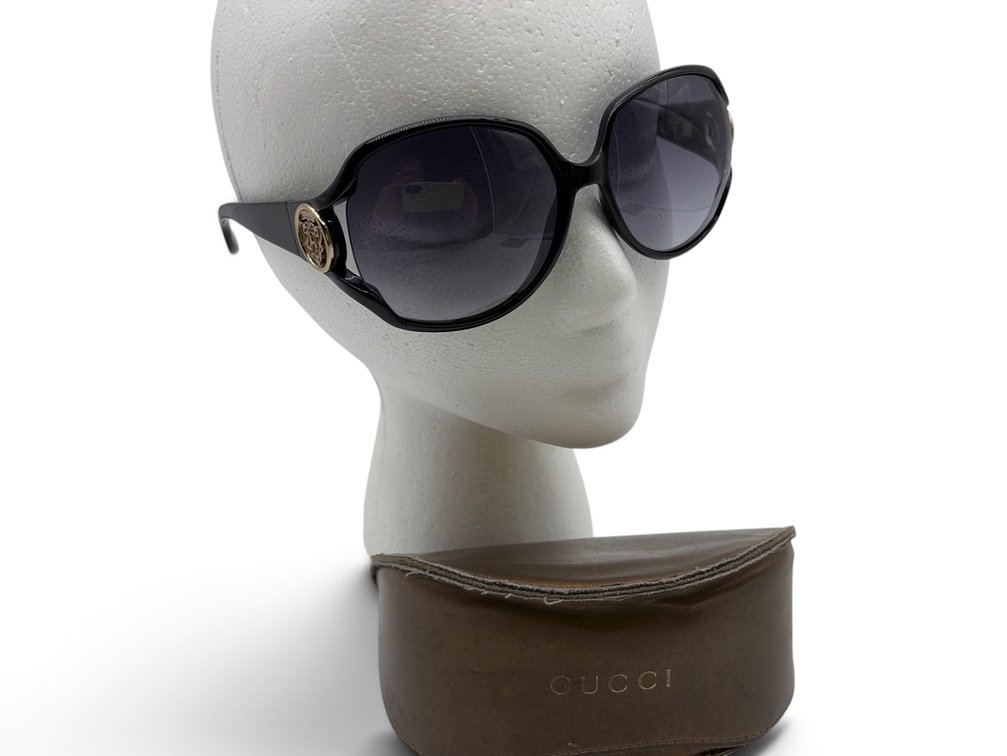 Gucci Black Oversized Sunglasses with Case