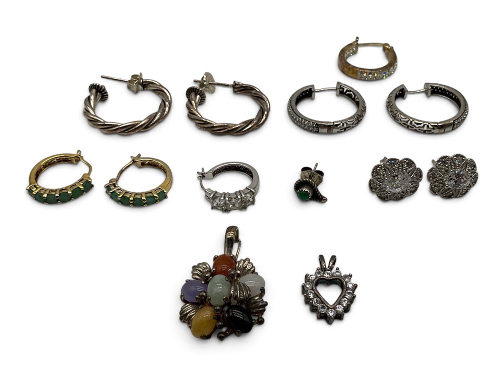 Sterling Silver Earrings and Pendants