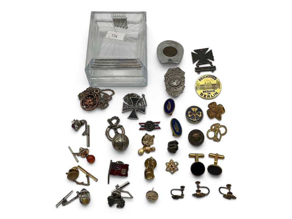 Lapel Pins, Tie Tacks, Pendants and Cuff Links