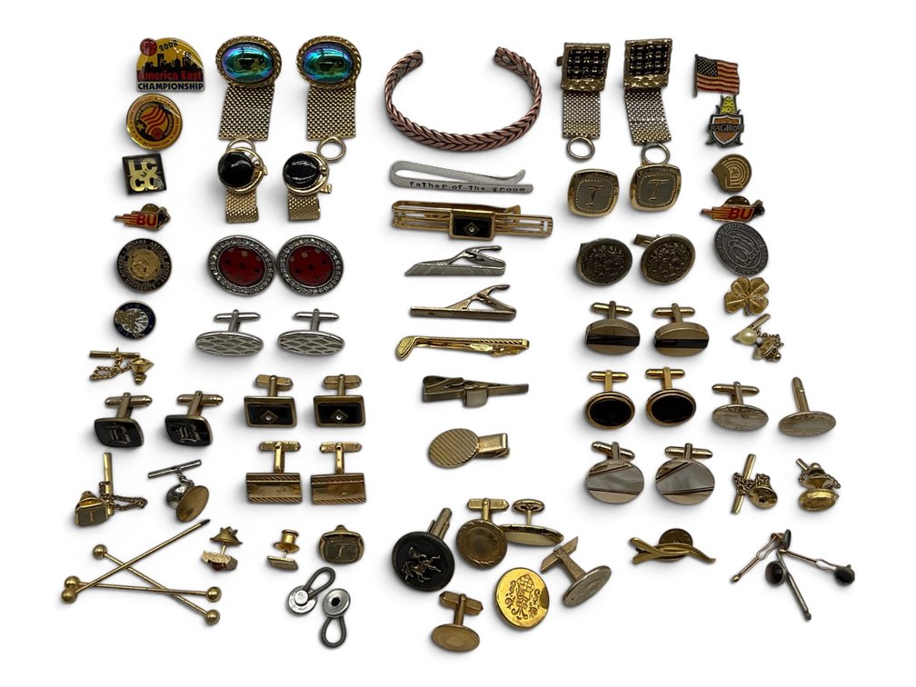 Men’s Cuff Links, Tie Clips and Tie Tacks