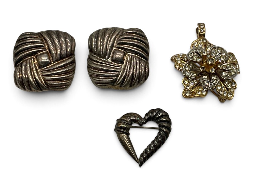 Sterling Silver Earrings and Brooches