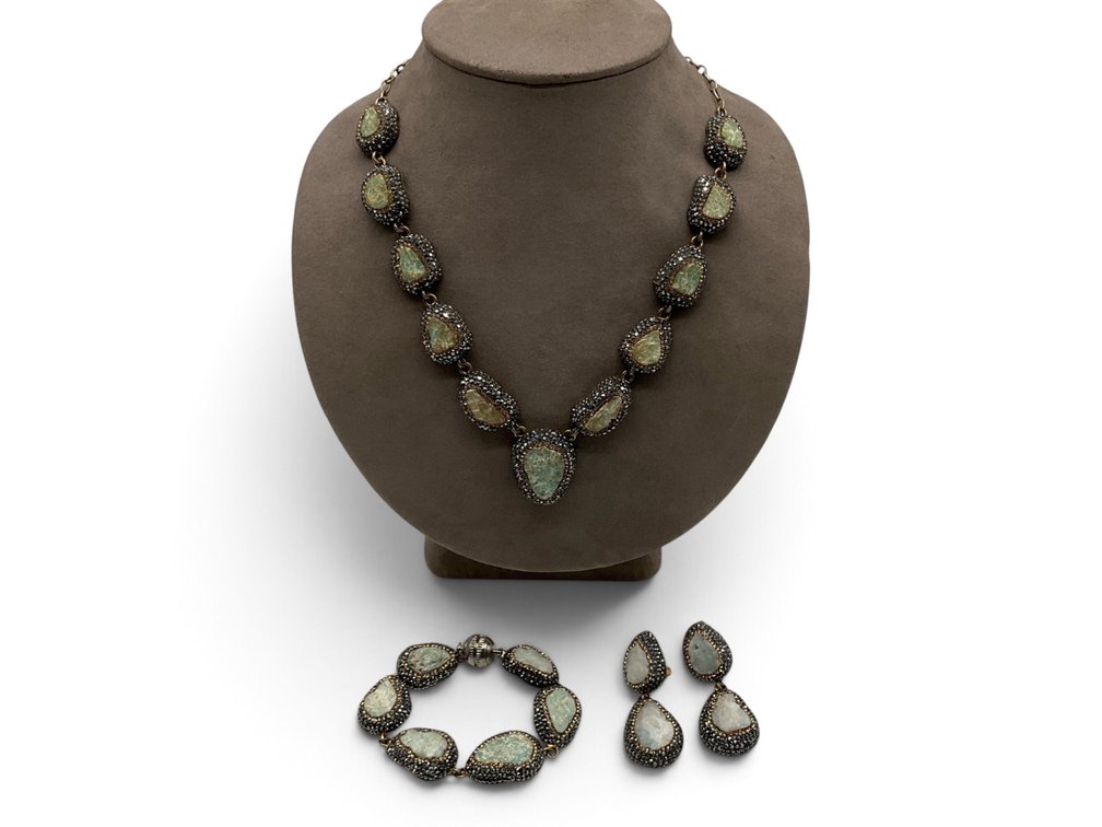 Sterling Silver and Gemstone Parure