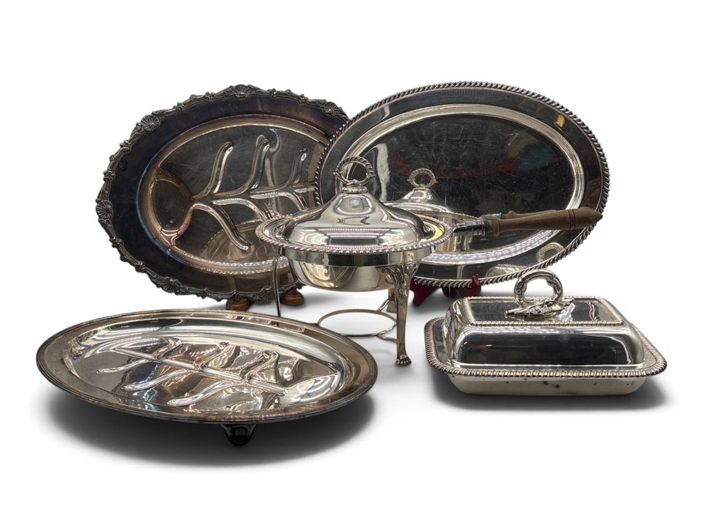 A Collection of Silverplated Serving Articles