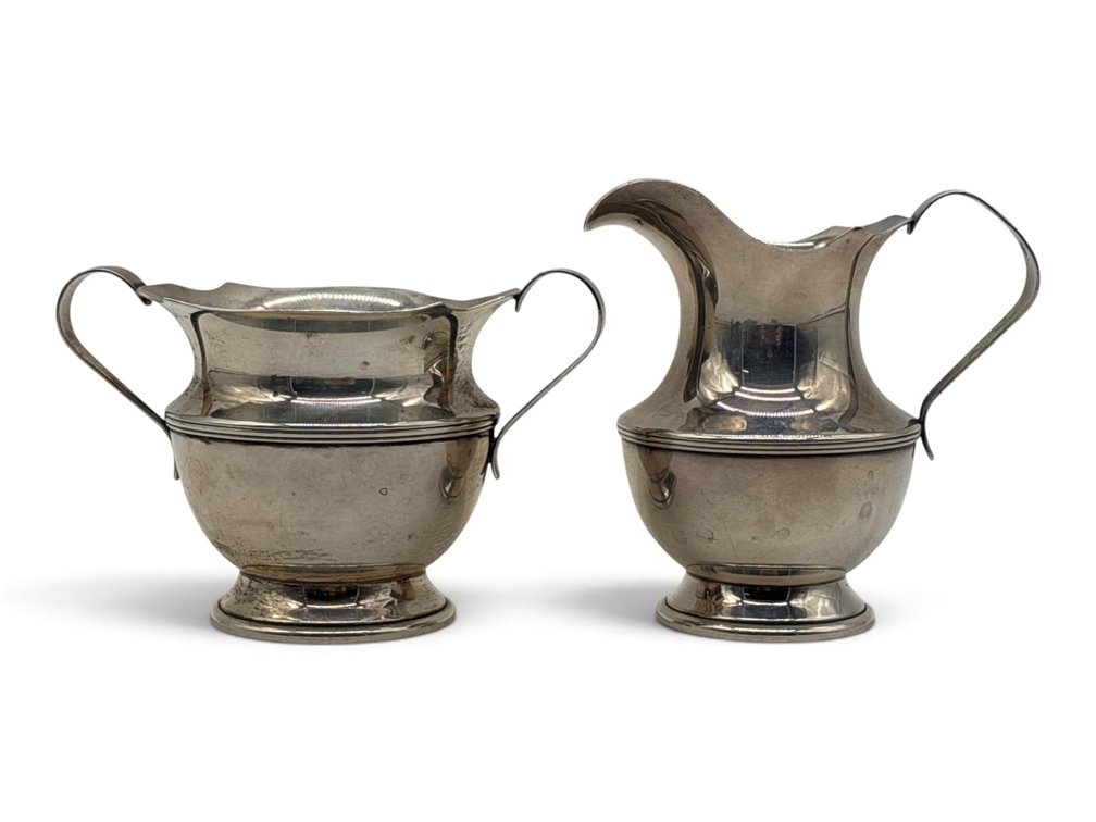 Sterling Silver Creamer and Open Sugar