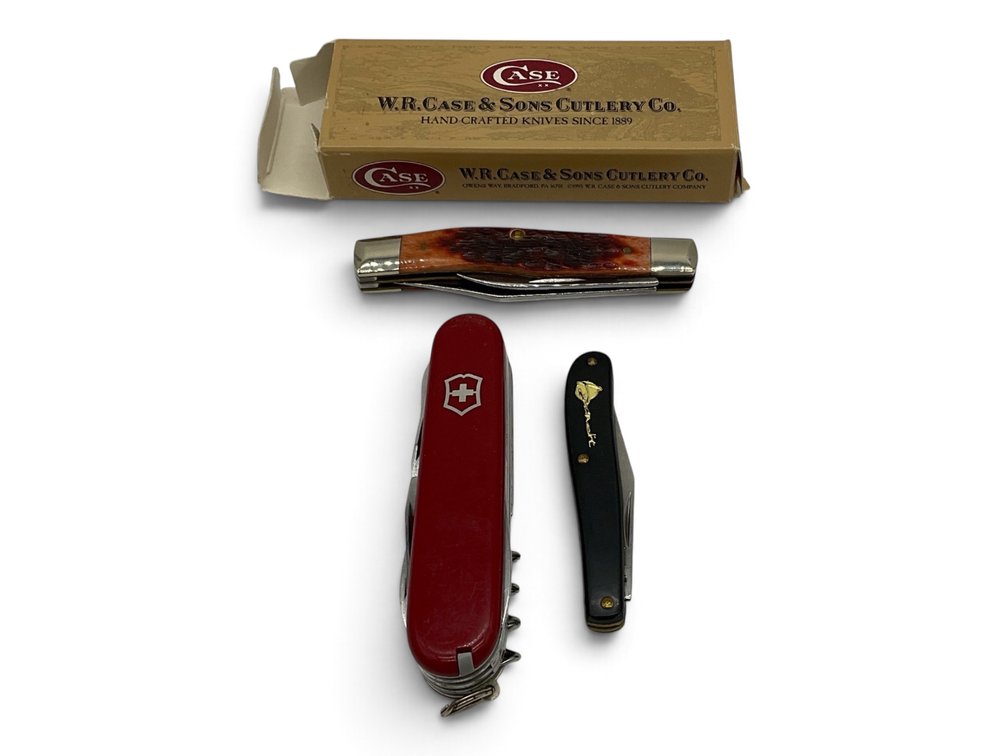 Three Multi Blade Pen Knives