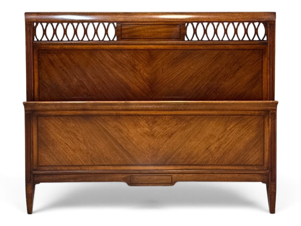 Rosewood and Mahogany Bed