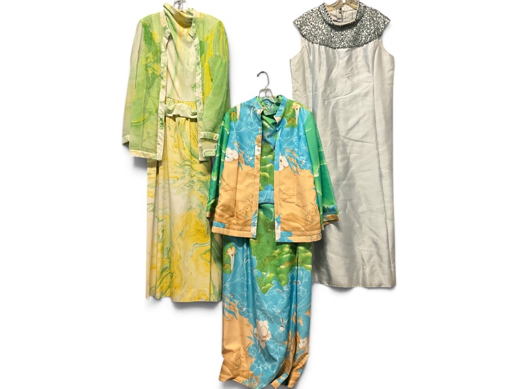 Three 1960’s-70’s Evening Dresses