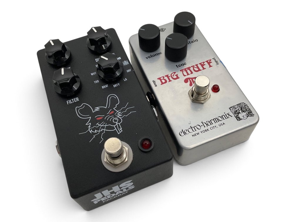 JHS Pedals Pack Rat & Electro-Harmonix Ram’s Head Big Muff PI Guitar Pedals