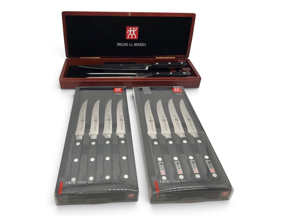 Zwilling JA Henckles Steak Knives, Carving Set