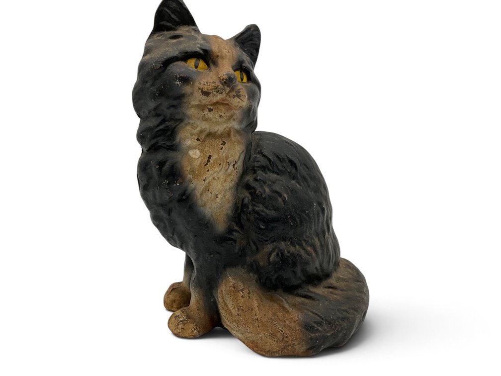 Cast Iron Doorstop of a Persian Cat