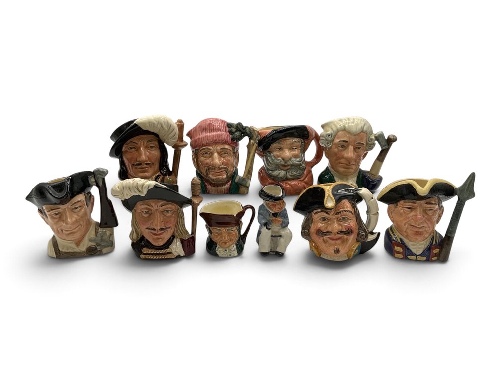 Ten Royal Doulton Toby Jugs