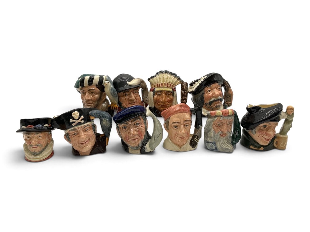 Ten Royal Doulton Toby Jugs