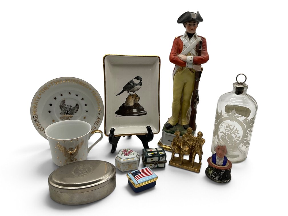 Soldier Figurine, Trinket Boxes, Etc.
