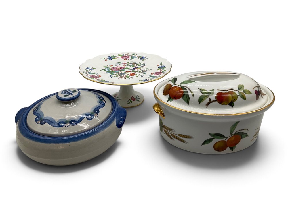 Aynsley Pedestal, M.A. Hadley Casserole, Evesham Terrine