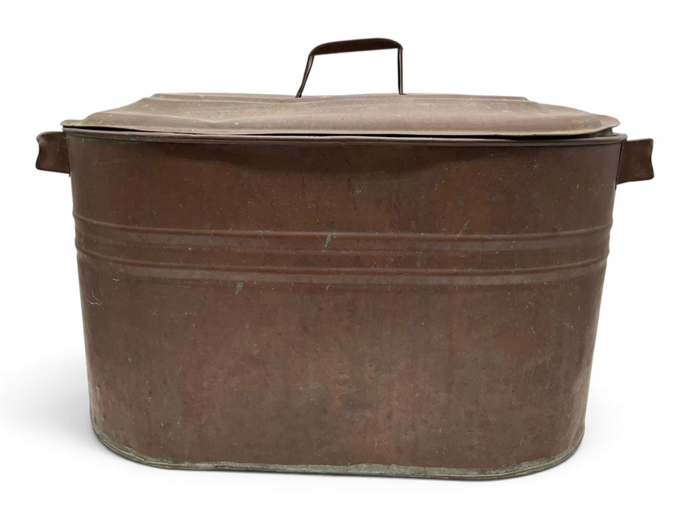 Copper Wash Tub w/ Lid