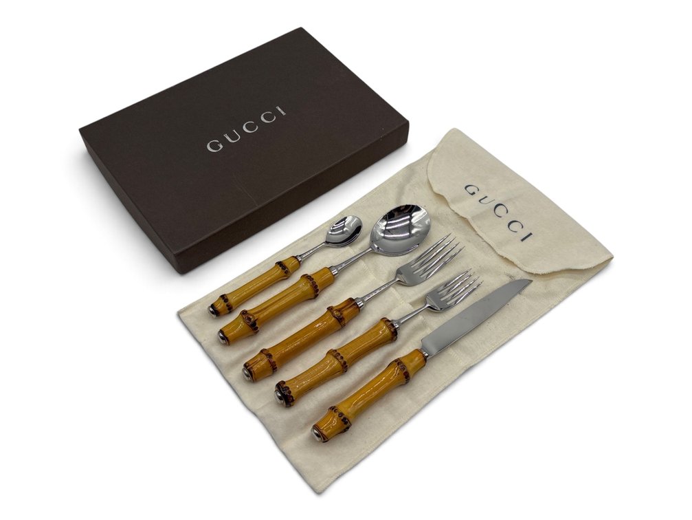 Gucci Bamboo Flatware Set for One