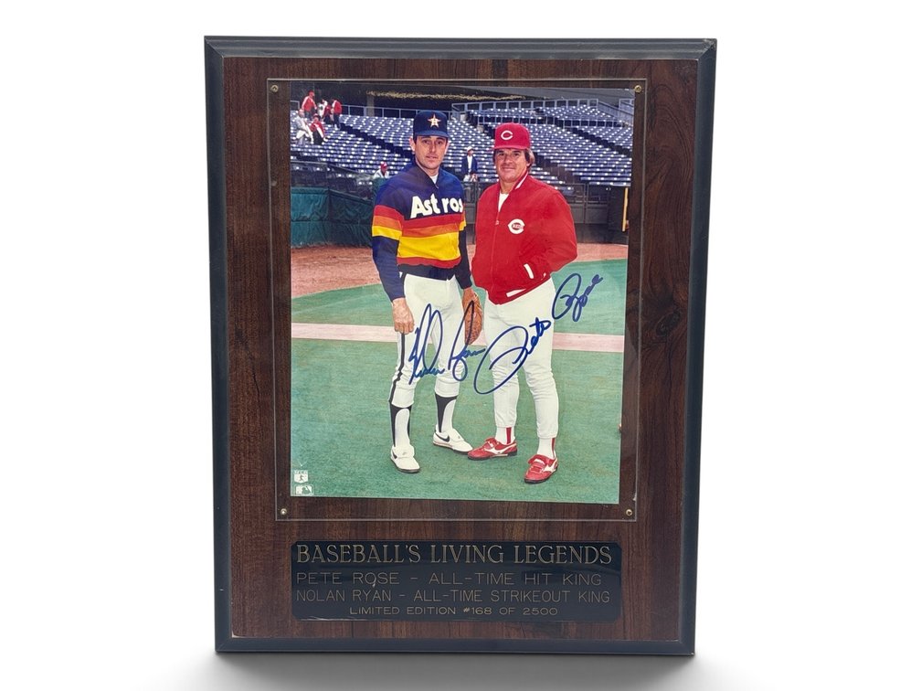 Pete Rose and Nolan Ryan Signed Photograph
