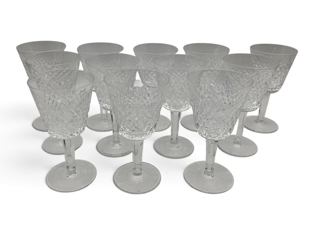 Twelve Waterford Crystal Alana Wine Stems