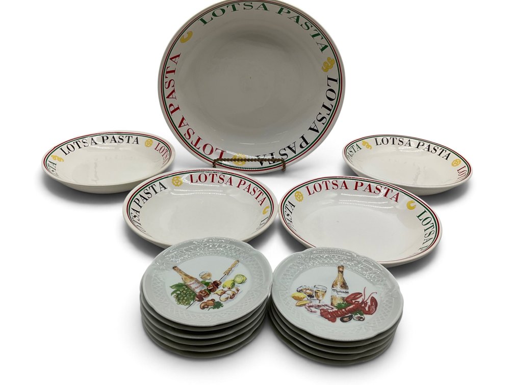 LOTSAPASTA Ceramic ServingSet Set, Canapé Dishes