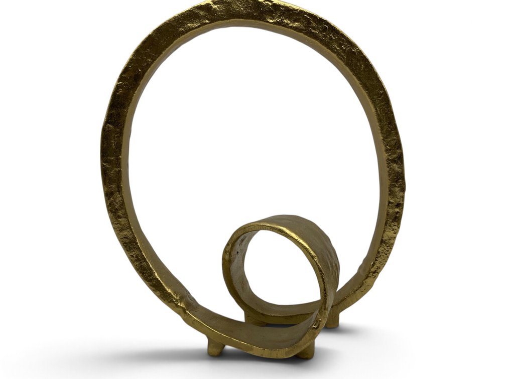 Cast Metal Organic Loop Scuplture