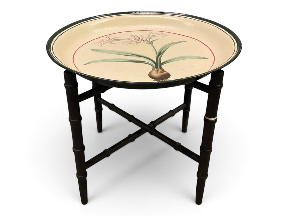 Tole Painted Table on Stand