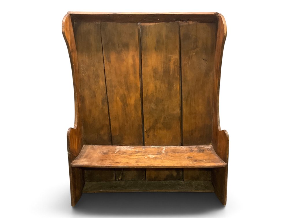 Primitive Pine Settle Bench