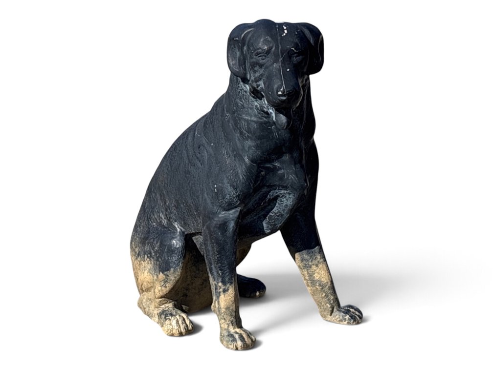 Cast Metal Garden Statuary as a Dog