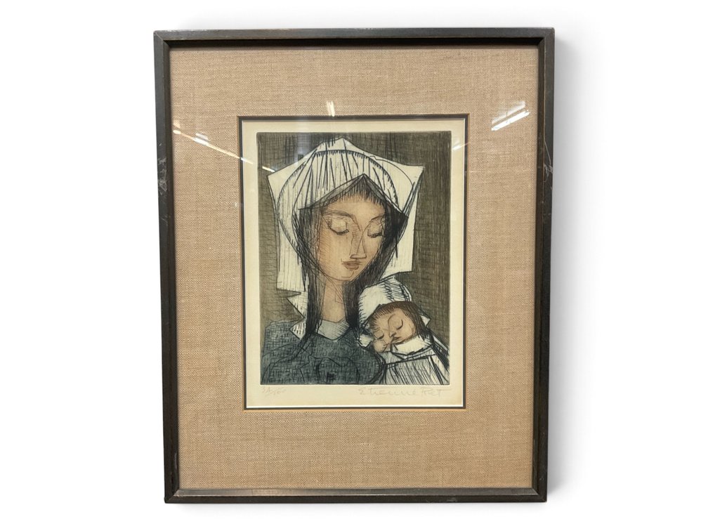Etienne Ret (French-American, 1900-1996), Color Etching