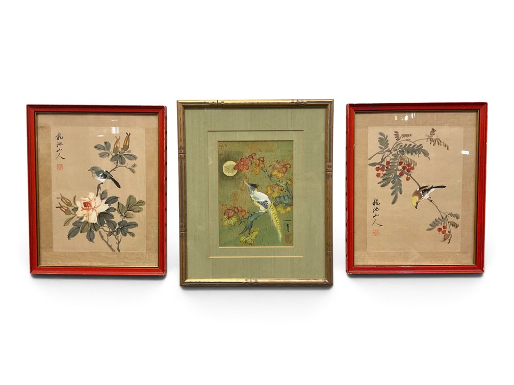 Three Chinese Bird Paintings