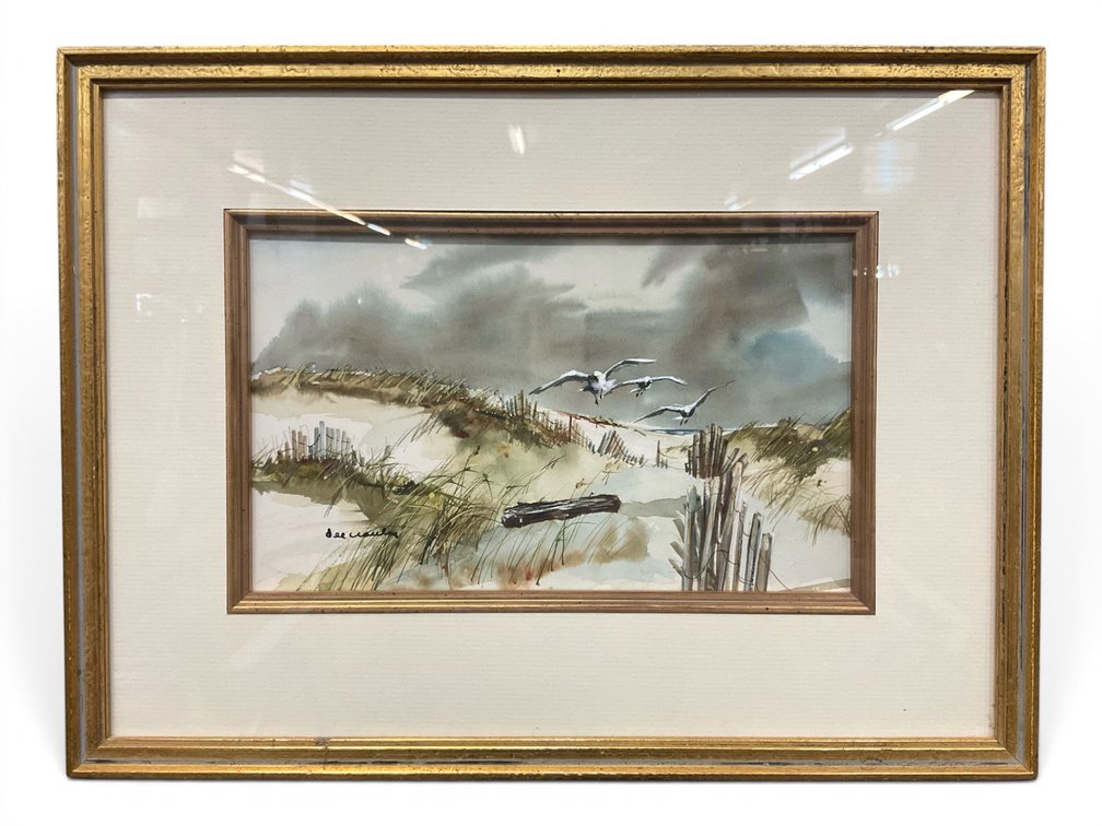 Beach Dune Watercolor