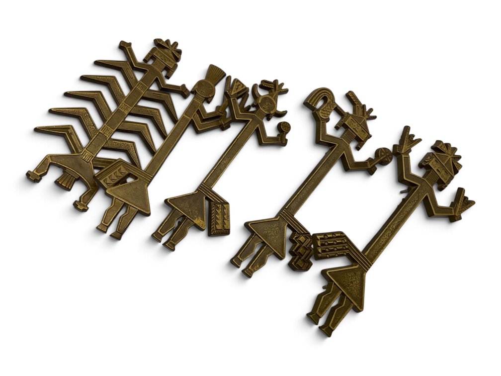 Fred Harvey Era Train Luggage Rack Brackets