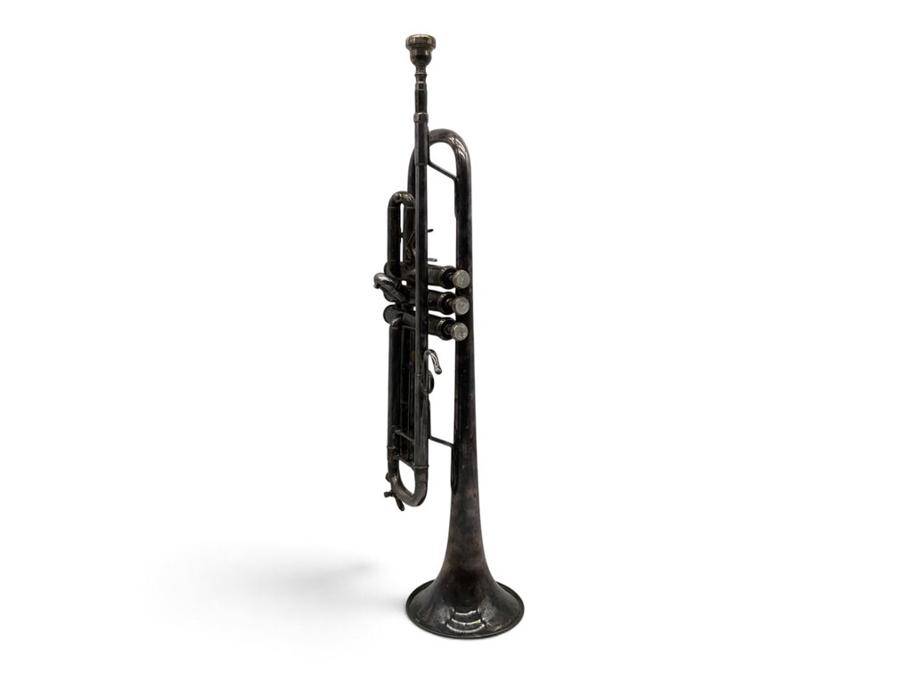 Mid-Century Silverplated Trumpet