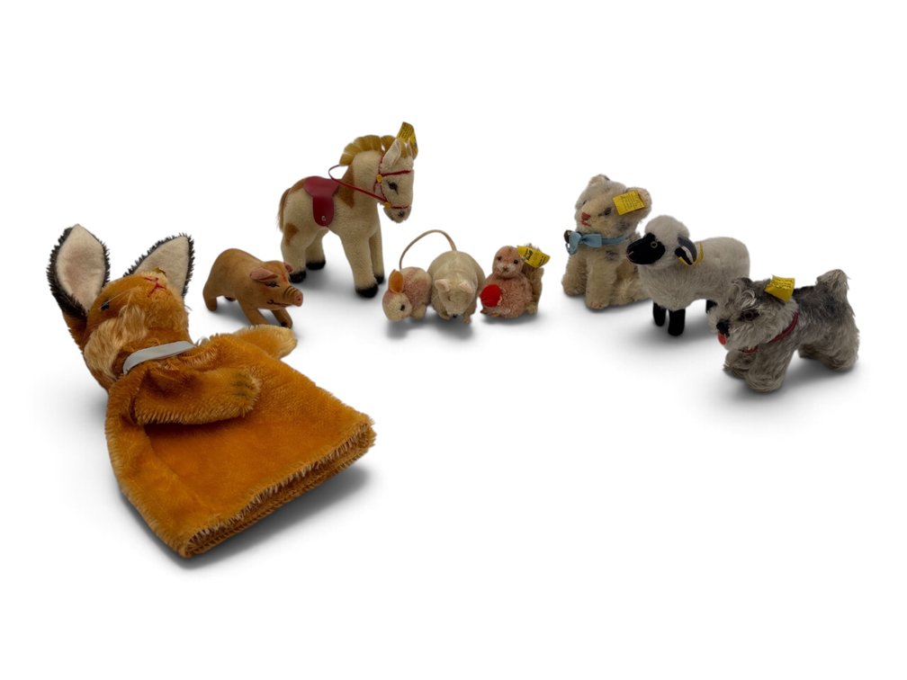 A Collection of Steiff Animals