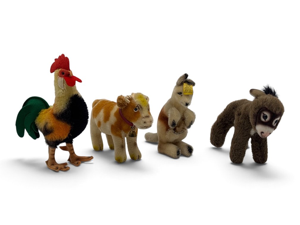 Four Steiff Animals
