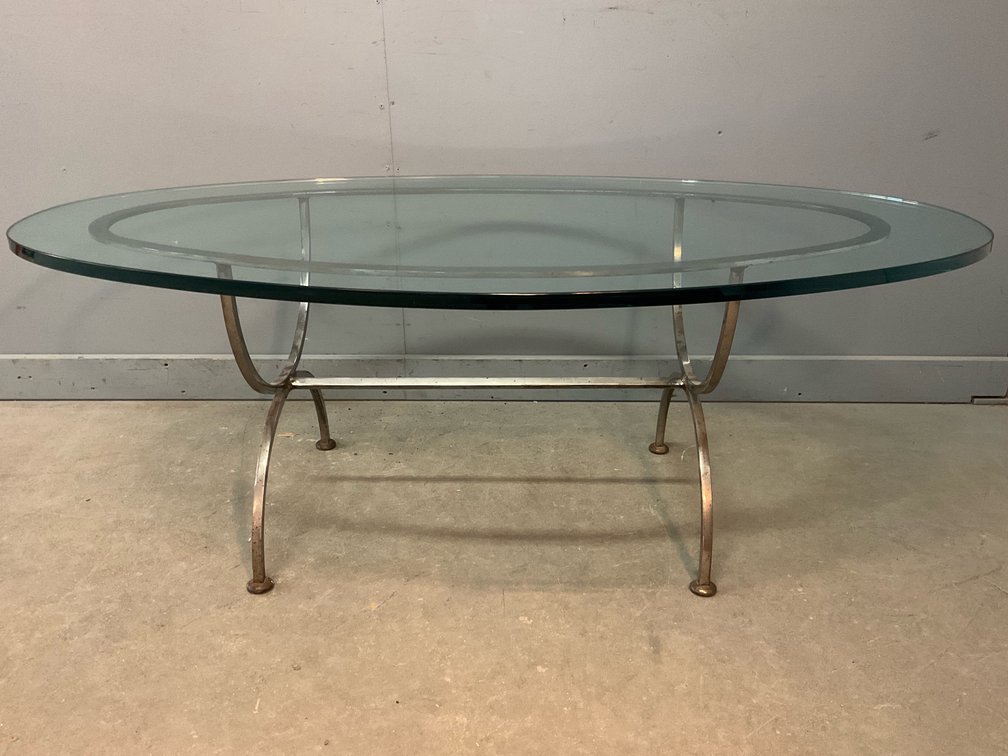 Metal & Glass Coffee Table