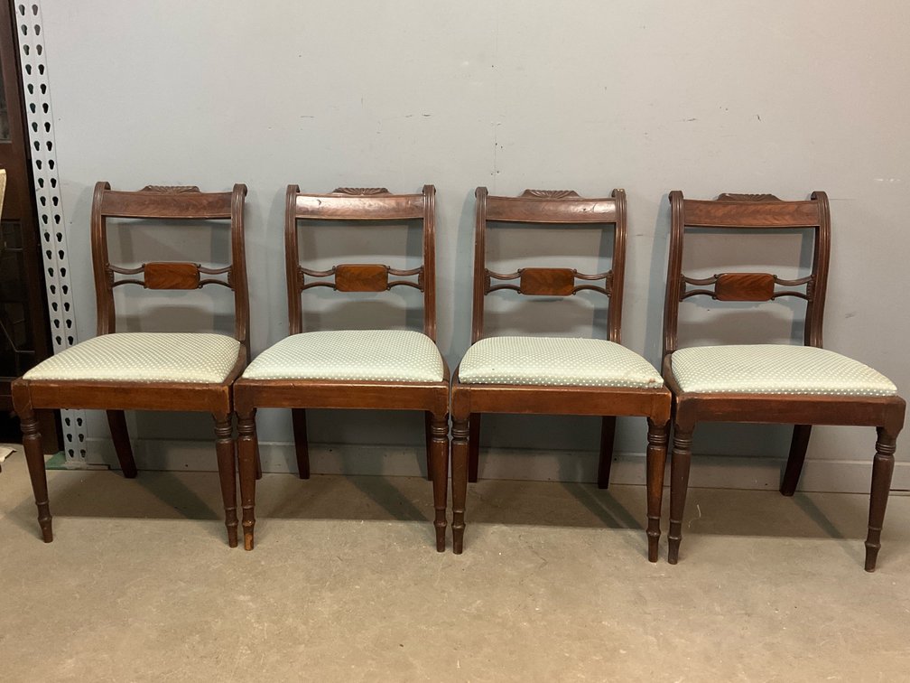 Set of Four Empire Side Chairs 