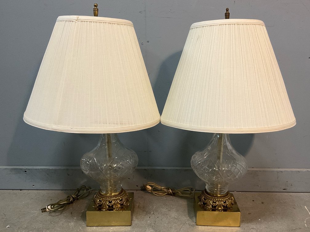 Pair of Hollywood Regency Table Lamps 