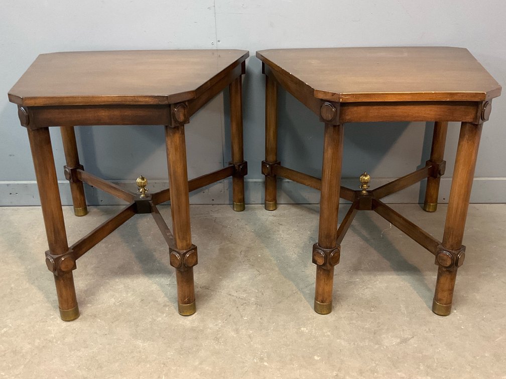 Pair of Wooden End Tables 
