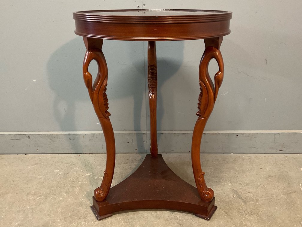 Swan Neck Pedestal Table 