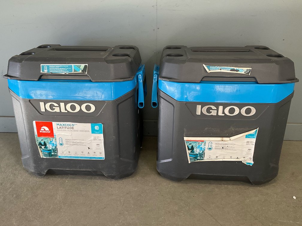Pair of Igloo Coolers 