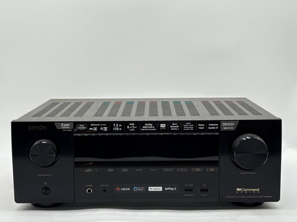 Denon In Command AV Reciever AVR-X1600H
