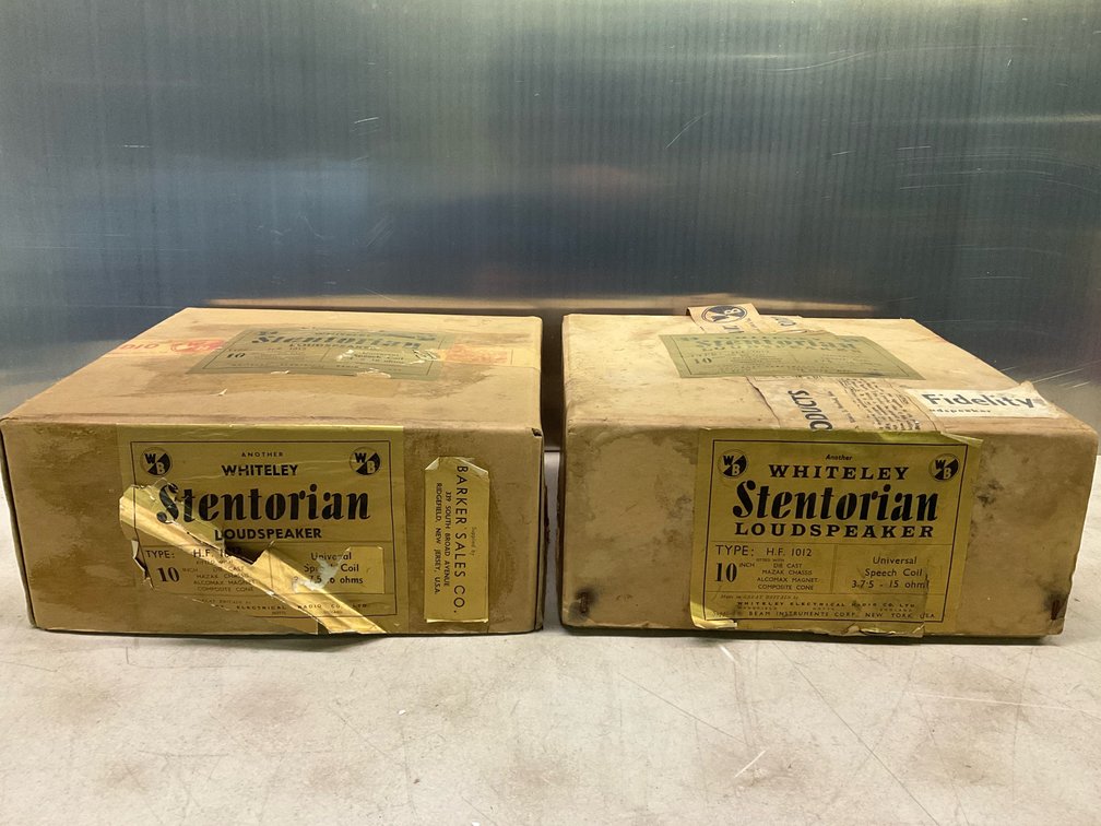 Pair of Whiteley Stentorian Speakers