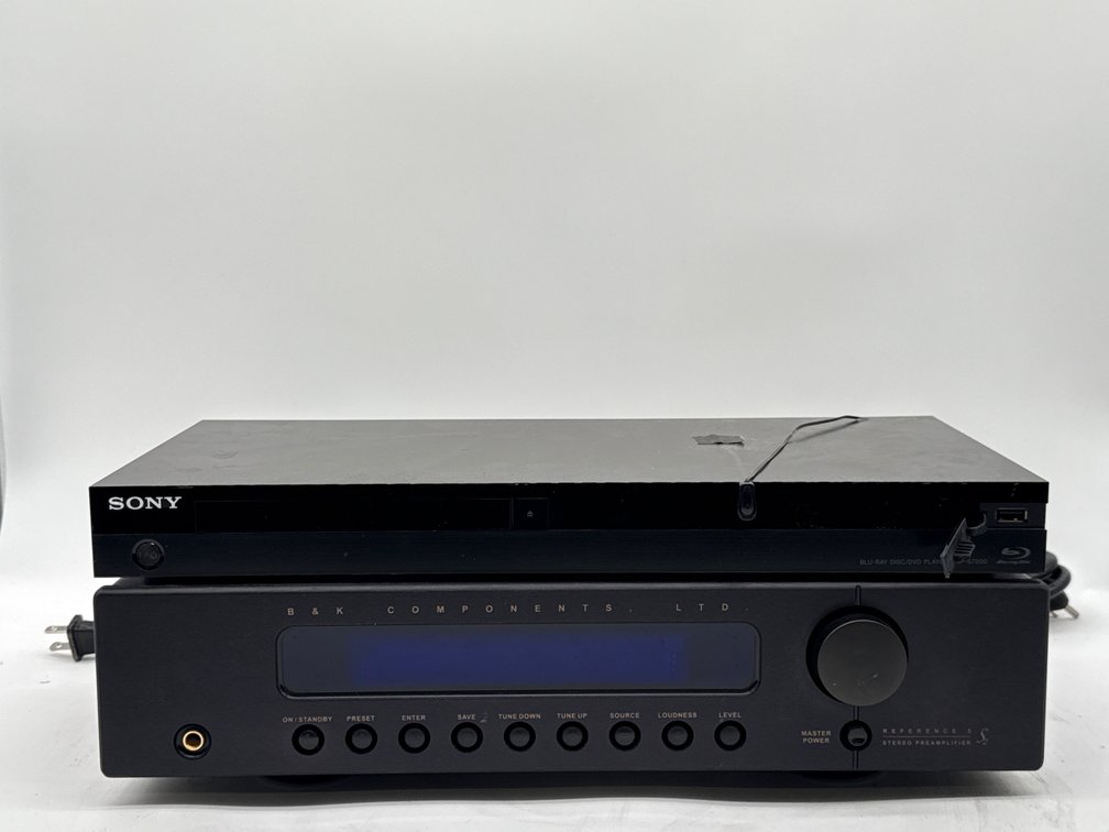 Sony Blu Ray Disc Player and B & K Components Preamplifier