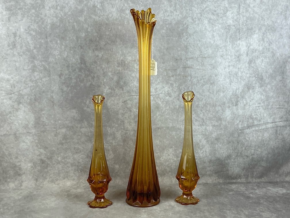 MCM Swung Glass Vases